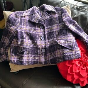 Italian made plaid jacket size small